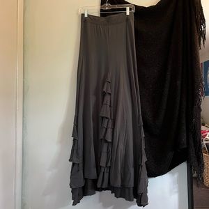 Free People Beach Rizzo Ruffled Maxi Skirt M